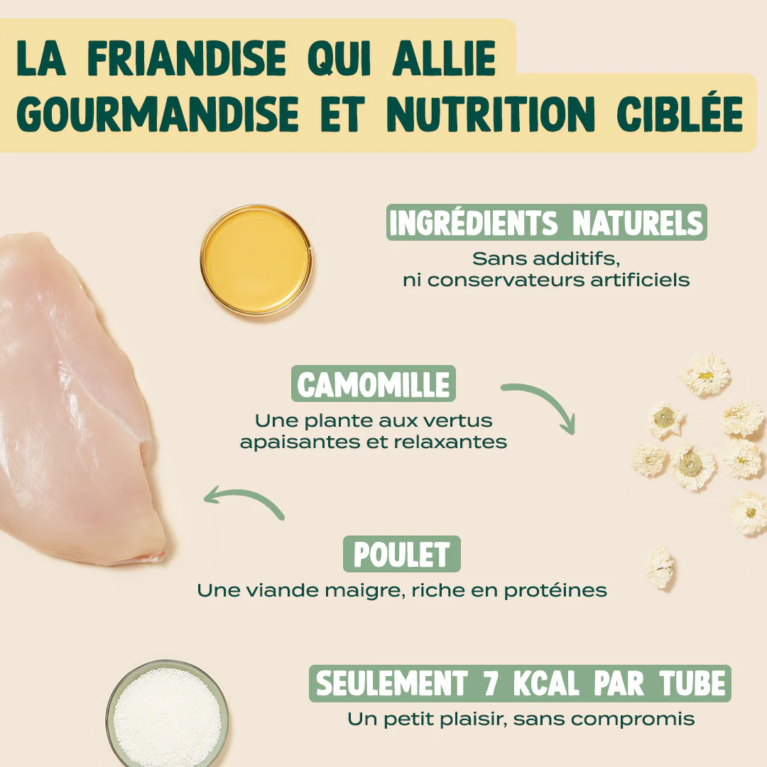 MINI TUBES CRÉMEUX POULET, CAMOMILLE - Image 4