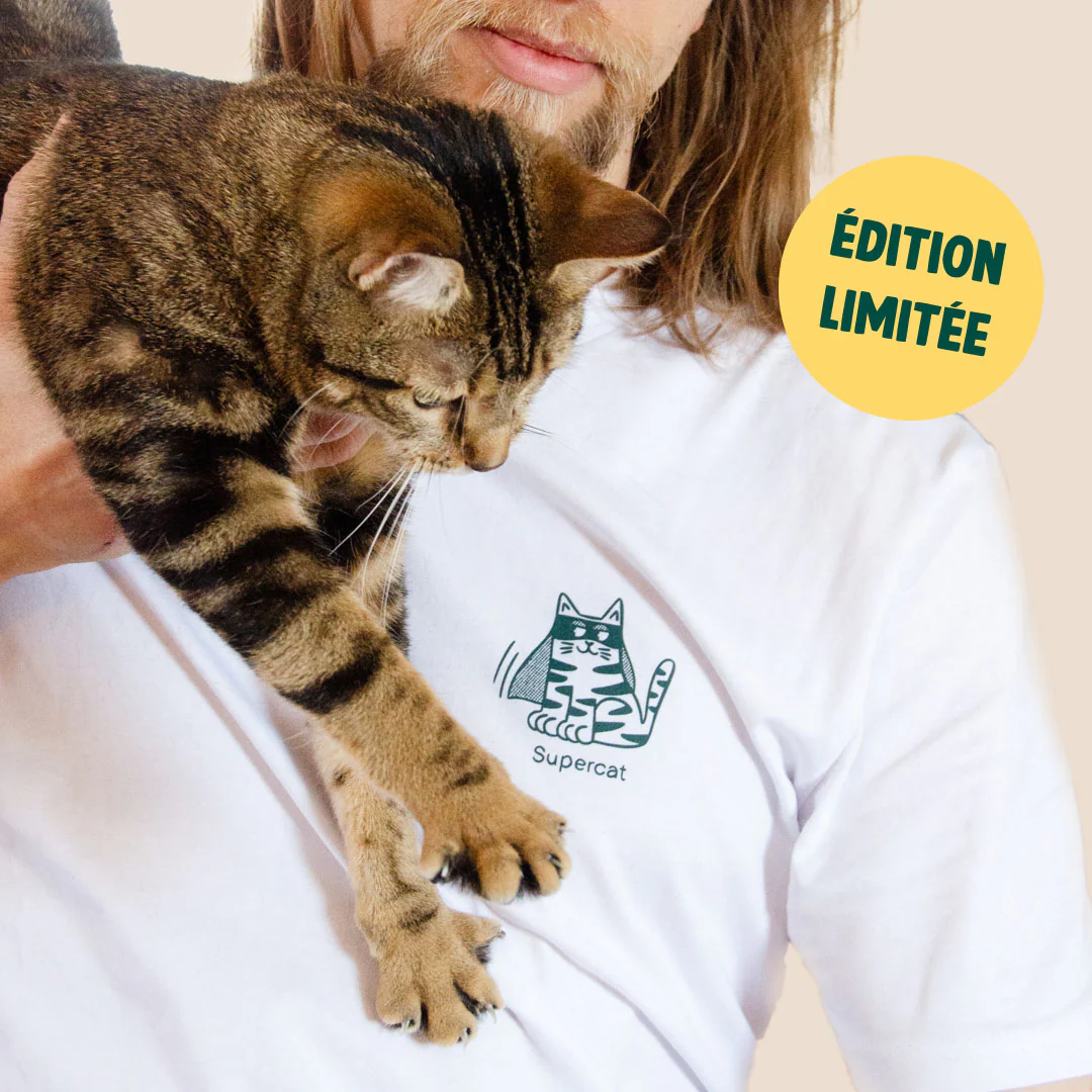 T-SHIRT UNISEXE SUPER-HÉROS CHAT - Image 3