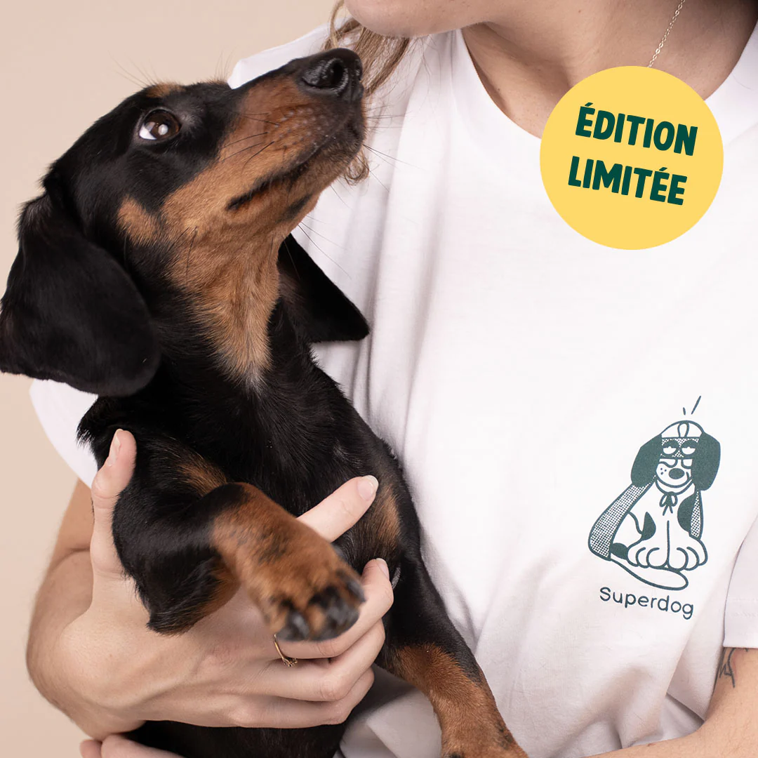 T-SHIRT UNISEXE SUPER-HÉROS CHIEN - Image 4